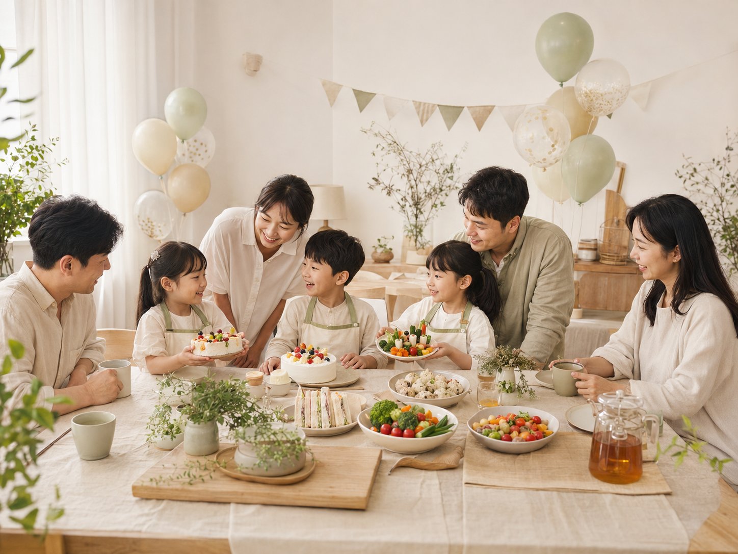 하남 어린이 생일파티룸 엘프의 테이블 단독 대관 공간 연출